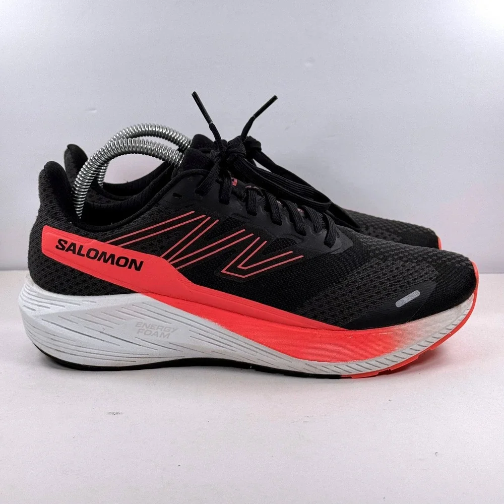 Salomon Aero Blaze Women's 7.5 Running Shoes Black Pink 472085 Energy Foam